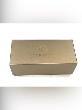 VERSACE  Sunglasses Storage Box Empty Gold Designer Eyewear Case Luxury Display